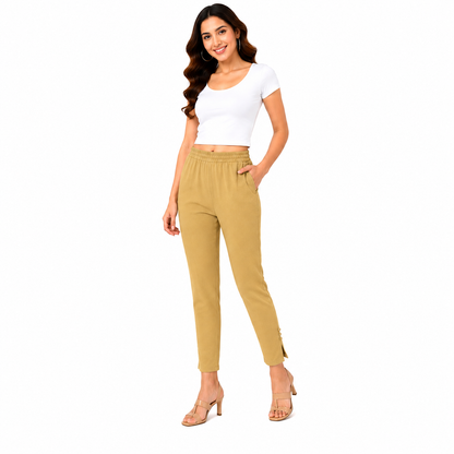Cotton Lycra Potli Pant with Pocket
