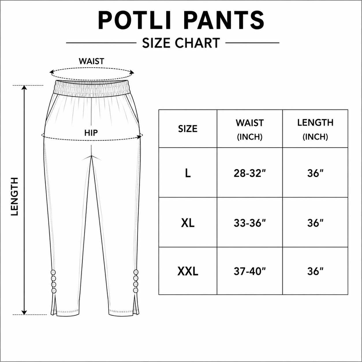 Cotton Lycra Potli Pant with Pocket