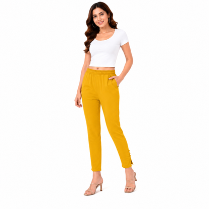Cotton Lycra Potli Pant with Pocket
