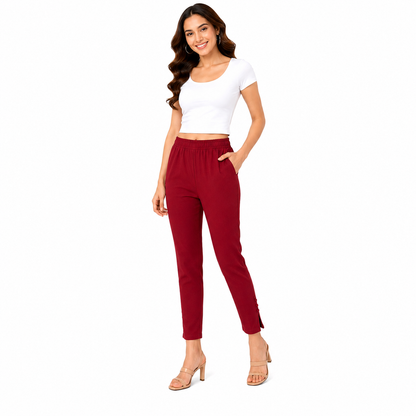Cotton Lycra Potli Pant with Pocket